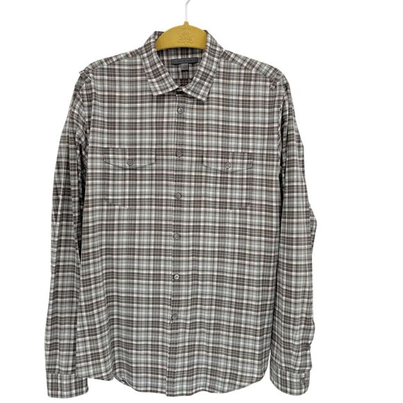 John Varvatos Other - John Varvatos Shirt Large Plaid Long Sleeve Button Up Cotton Double Flap Pockets